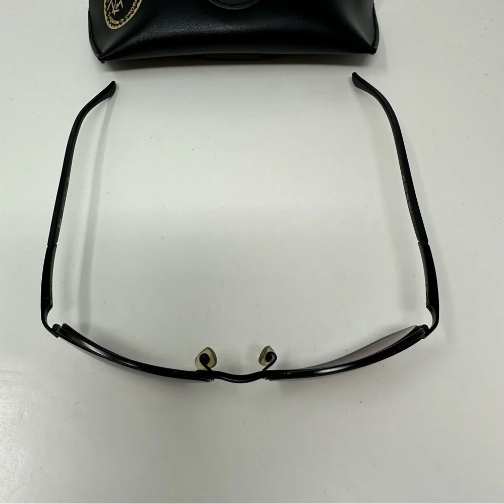 Ray-Ban RB 3270 Sunglass Frames Made in Italy and Case Black Size 56 19